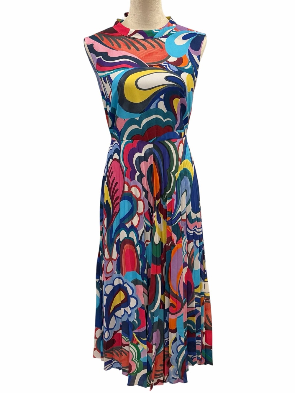 BODEN PLEATED MAXI DRESS